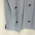 ラルフローレン RALPH LAUREN KNIT OXFORD 総柄ランダム刺繍ストライプ S/S BDポロシャツ メンズ import:XL